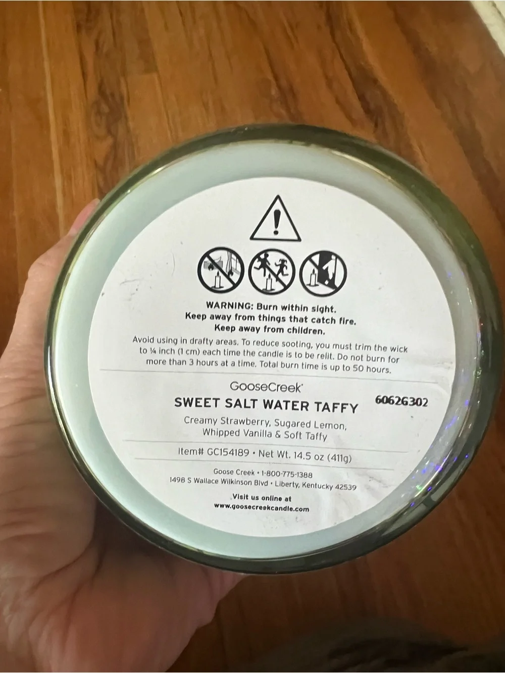 Goose Creek Sweet Salt Water Taffy 3 Wick Candle 14.5 Oz BRAND NEW